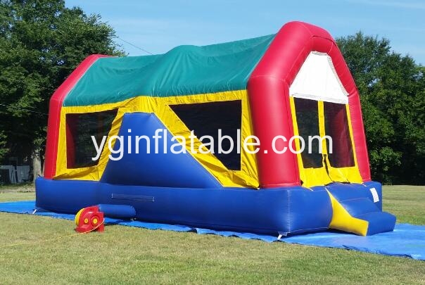 How do you repair inflatable bounce house