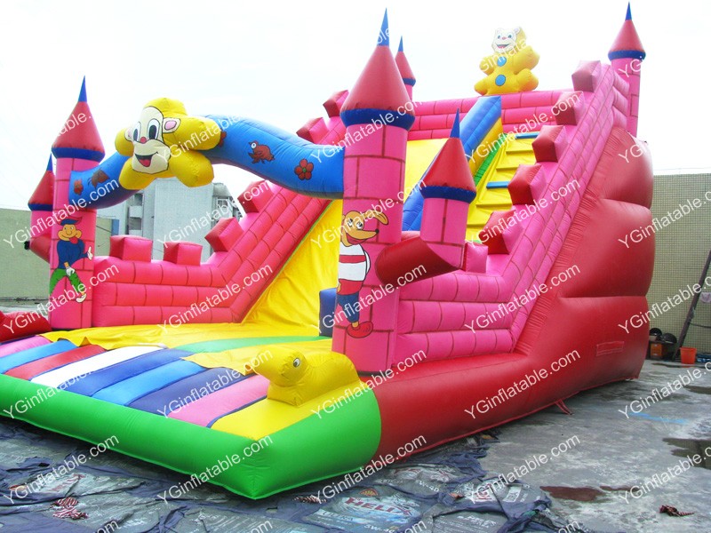 Fun inflatable lake slideGI157