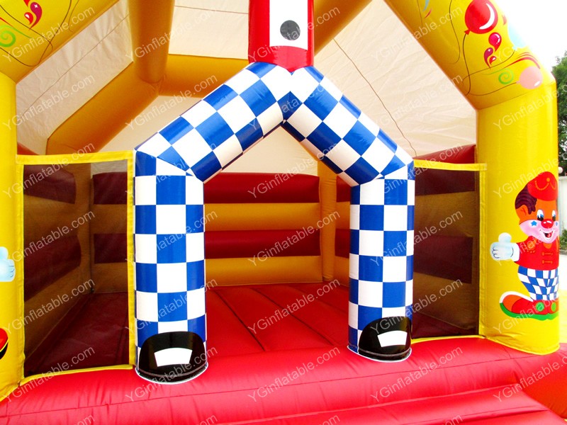 Clown Inflatable Bounce House With SlideGB170