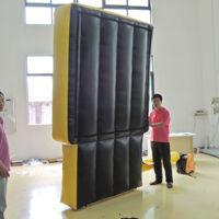 GC145Yellow and black inflatable billboard Yellow and black inflatable billboardGC145