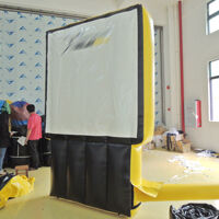 GC145Yellow and black inflatable billboard Yellow and black inflatable billboardGC145