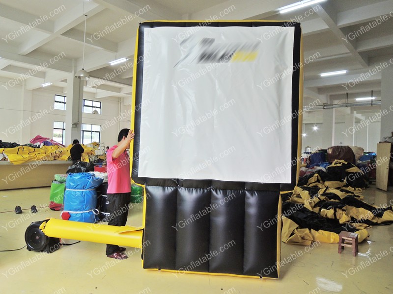 Yellow and black inflatable  billboardGC145