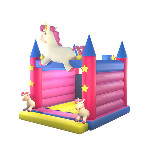 Pink Unicorn Bounce HouseDu Jiao Shou -01