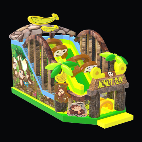Monkey backyard inflatable water slideNEW-1