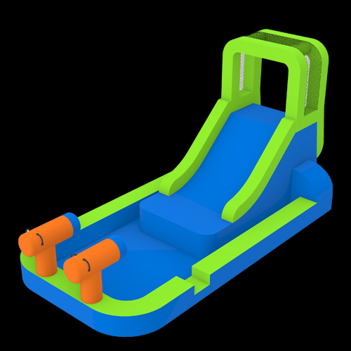 Water-Slide-With-Pool-and-Cannons