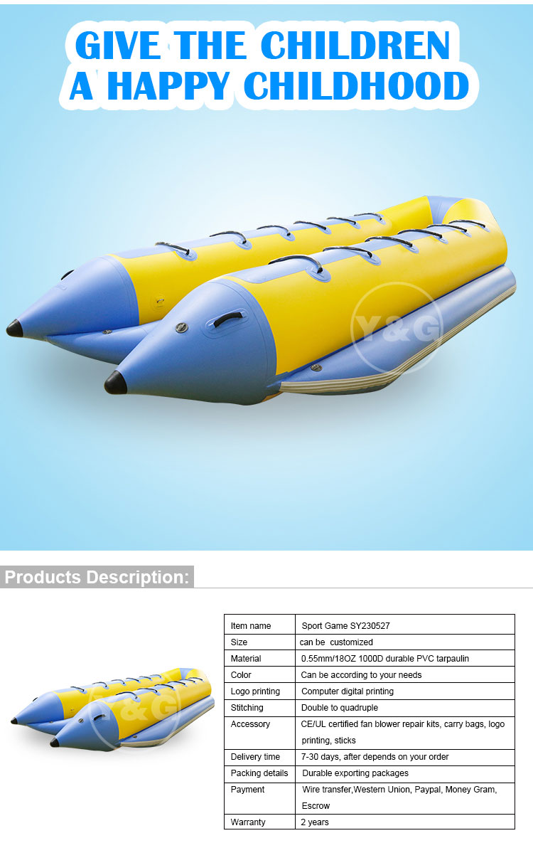 Commercial 12-person Inflatable Banana Boat06
