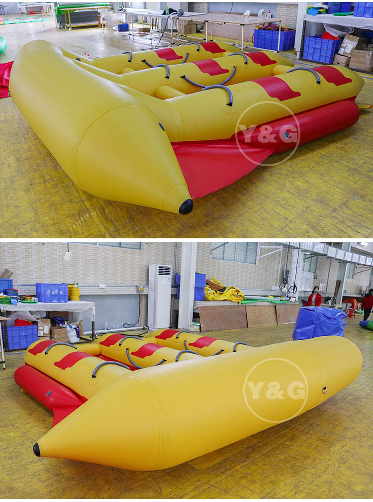 Red and Yellow Inflatable Flying Fish Boat07