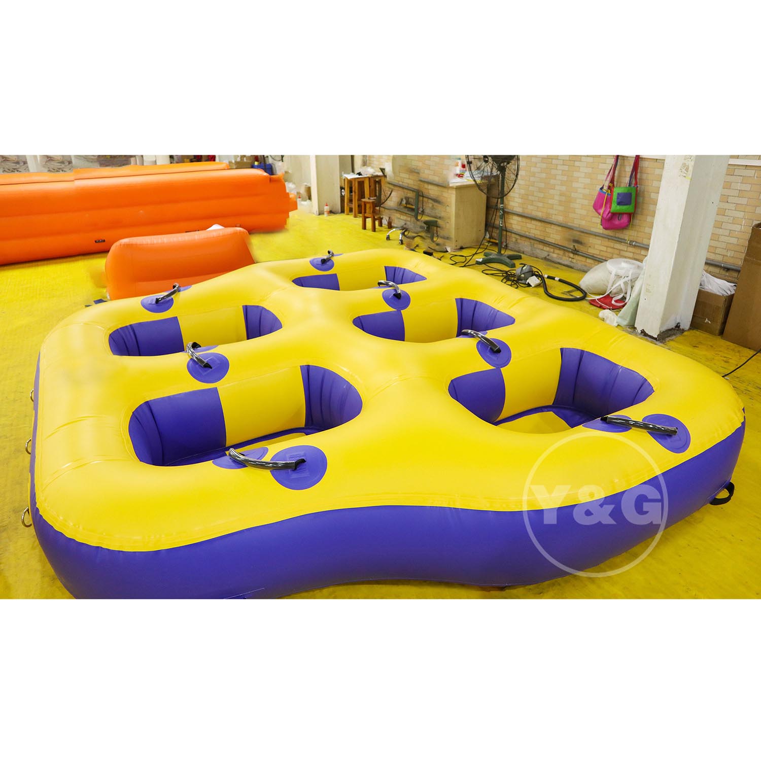 Yellow Inflatable Donut Boat12
