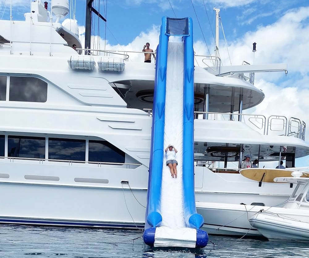Custom Cheap Inflatable Floating Yacht SlideYFP-10