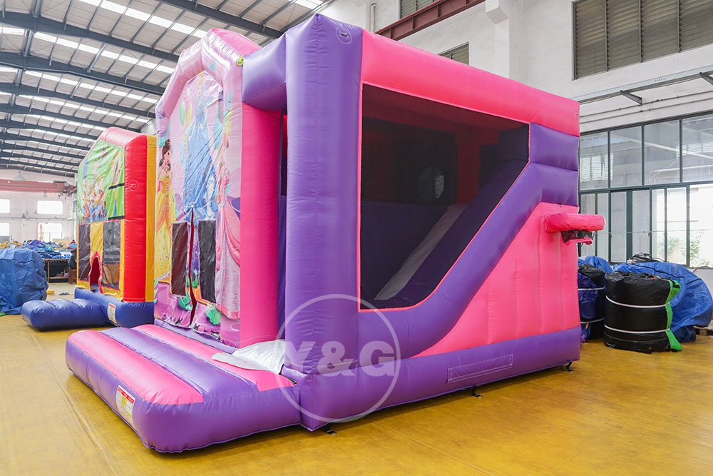 Inflatable princess bouncer slideYG-125