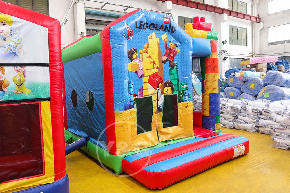 Inflatable Lego Bounce House with SlidesYG-129