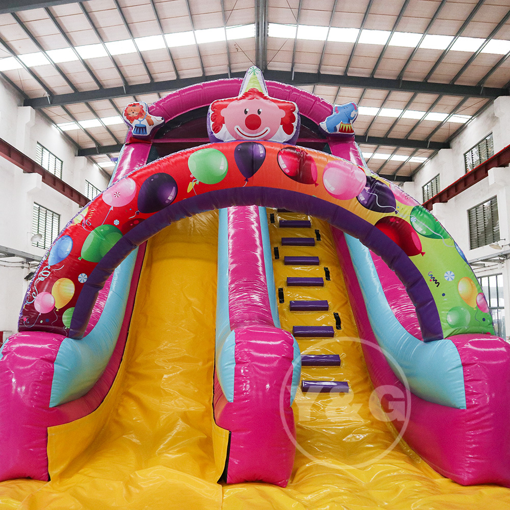 Colorful clown inflatable water slideYG-95