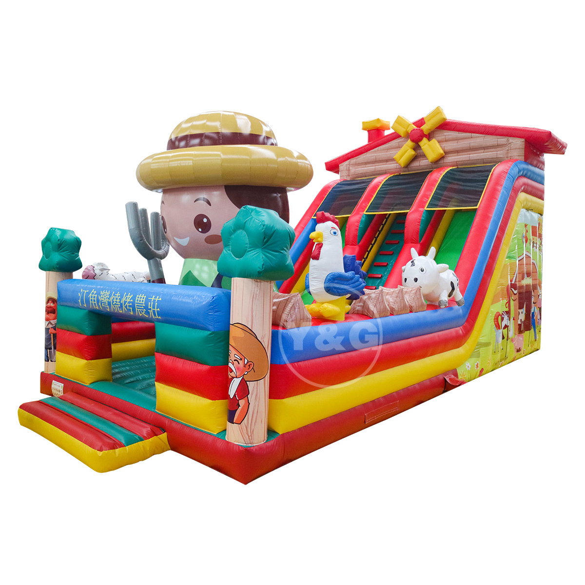 Inflatable BBQ farm playgroundGI008