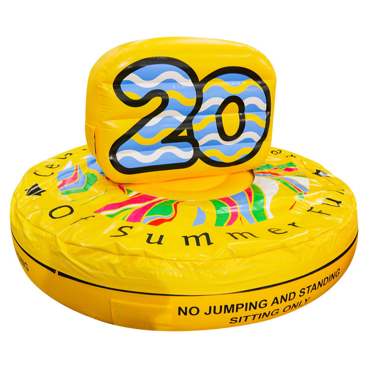 fun inflatable yellow stoolYGG101