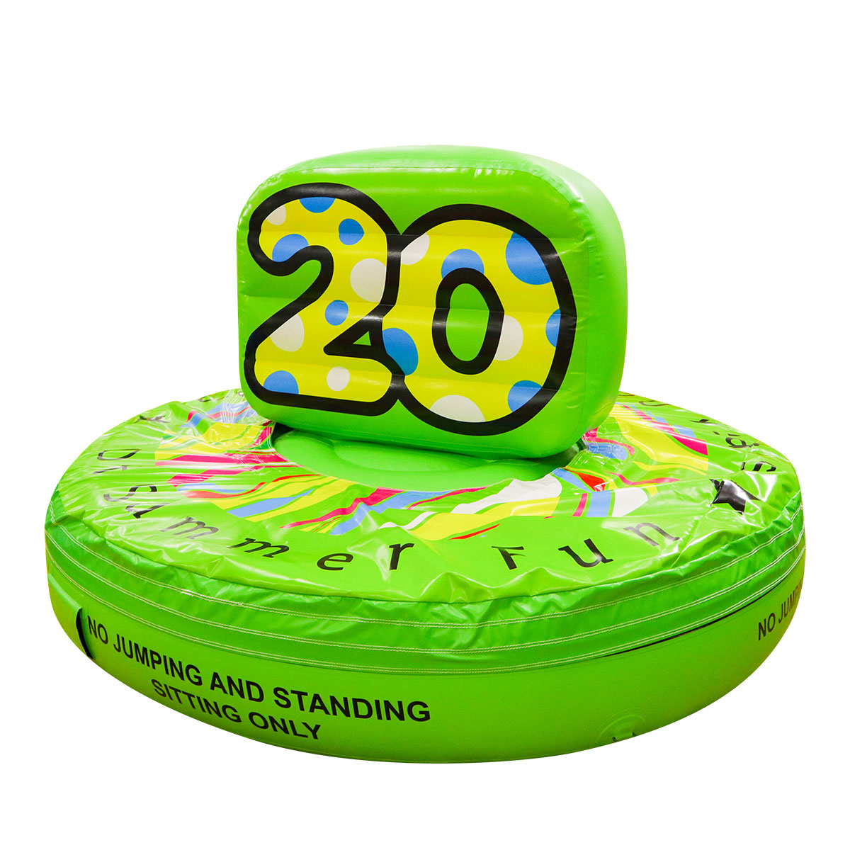 fun inflatable green stoolYGG103