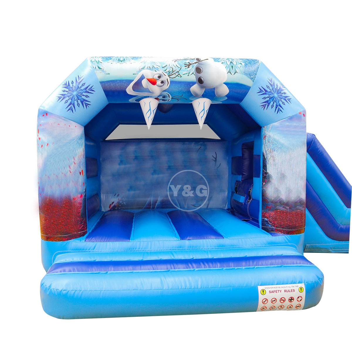 Frozen inflatable bouncer slideYG-122