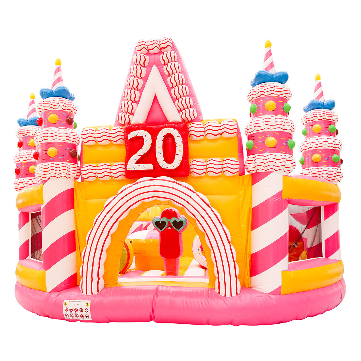 Inflatable birthday cake playgroundGI020