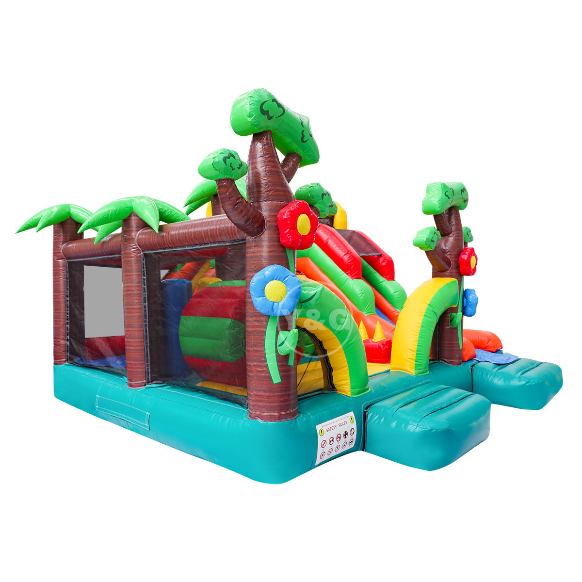 inflatable jungle playgroundGI023
