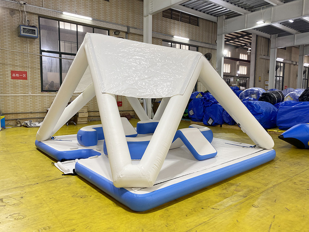 Inflatable platform with tentYFP-31