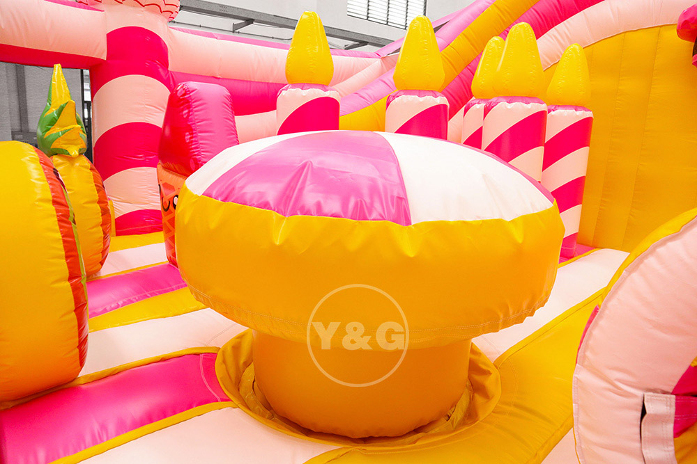 Inflatable birthday cake playgroundGI020