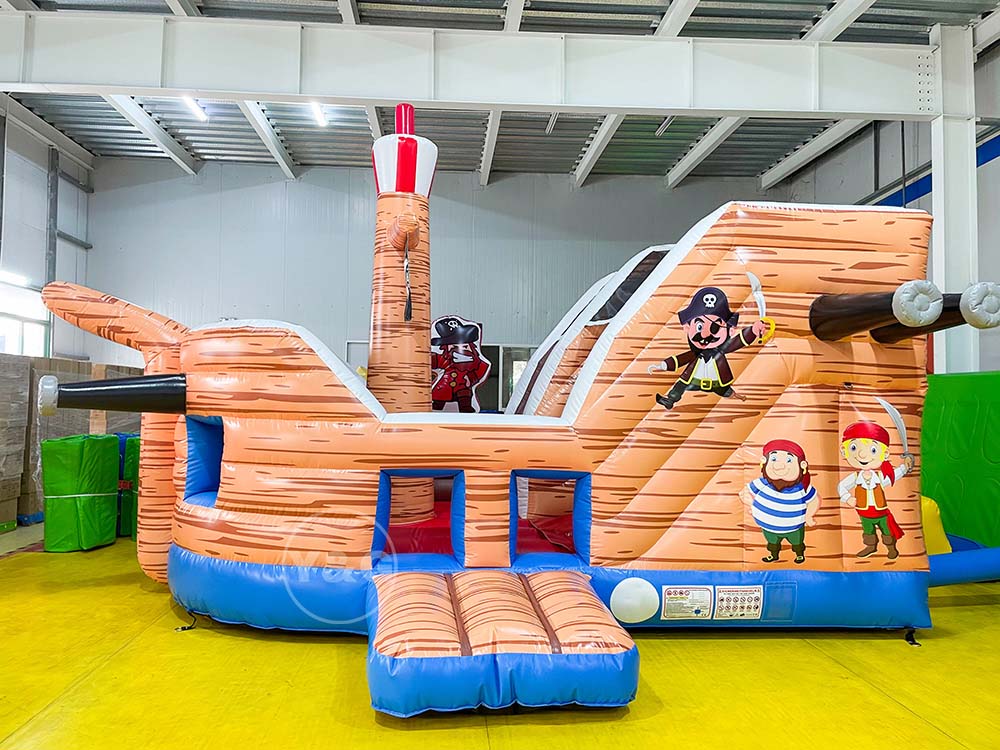 Commercial inflatable pirate ship slideYG-108
