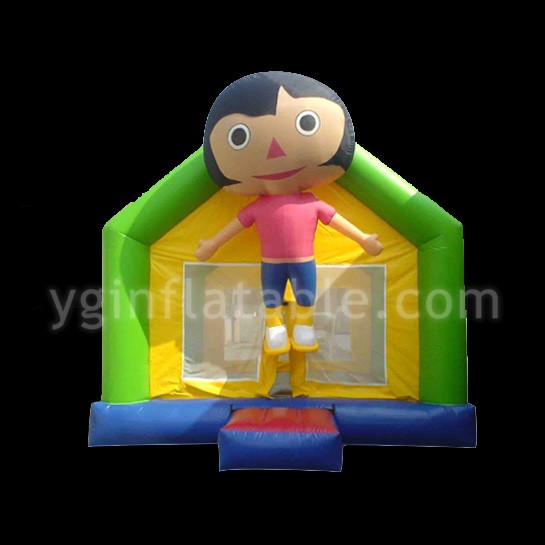 bounce house with slide and blowerGB070